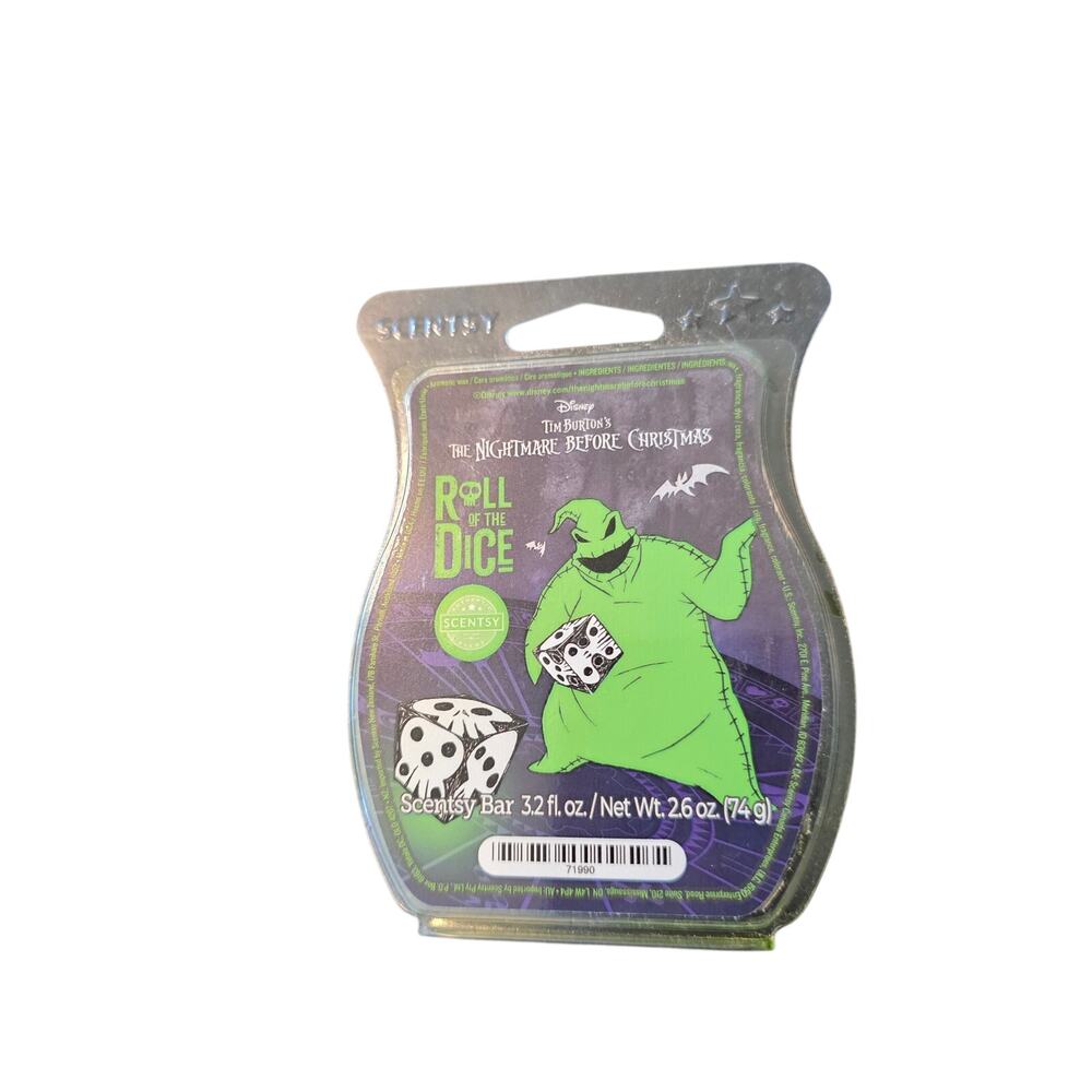 Scentsy Nightmare Before Christmas Roll the Dice Oogie Boogie Bar 3.2 FL Oz NEW